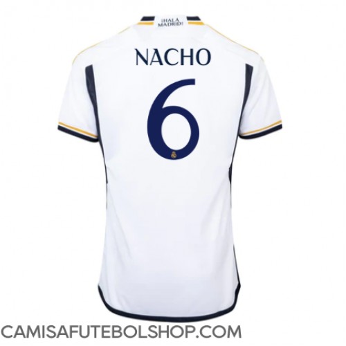 Camisa de time de futebol Real Madrid Nacho #6 Replicas 1º Equipamento 2023-24 Manga Curta